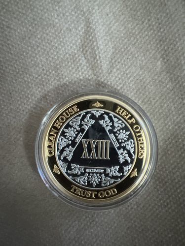 Customer photo review of 1 to 50 Year 40mm Gold & Silver AA Medallions - Bi-Plate Fancy Chips/Coins