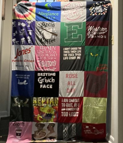 T-shirt quilt from eastern michigan university by Jennifer from MI