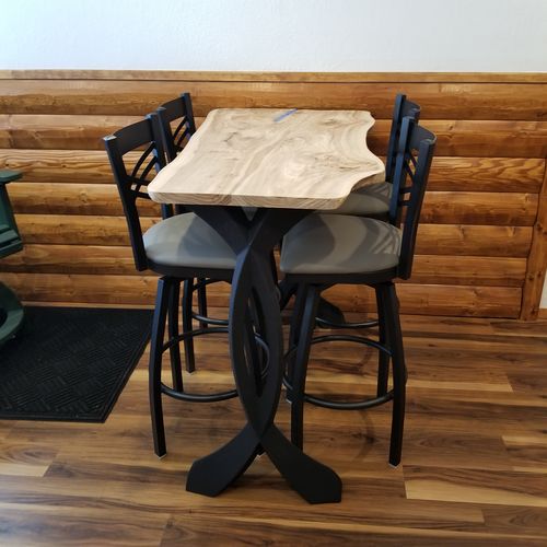 Customer photo review of Metal Counter & Bar Table Legs - Curva - 36H, 40H inch - Set of 2 pcs - Flowyline