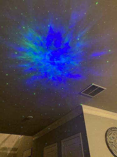 Customer photo review of Astronaut Galaxy Projector