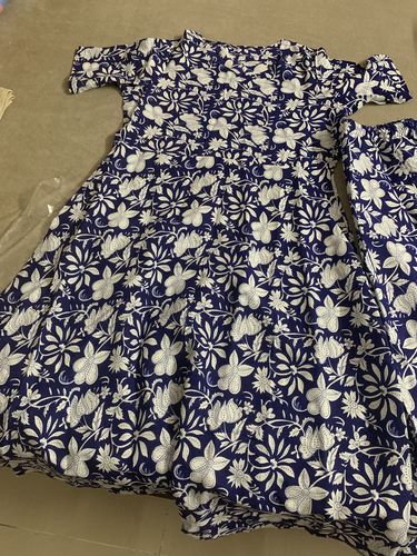 Customer photo review of Cotton Frock style Kurti Pant Set