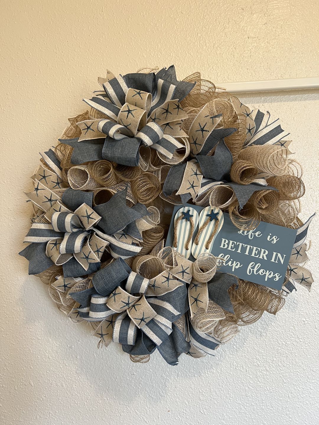 Customer photo review of Mounting Squares Bag of 100 - DECOE-002, attach a wreath sign, sign attachment