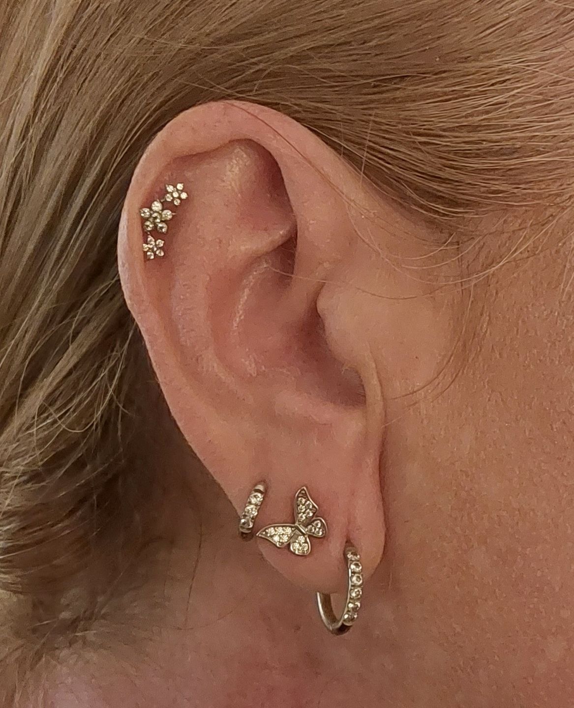 Customer photo review of Butterfly Ohrstecker | 925 Echtsilber
