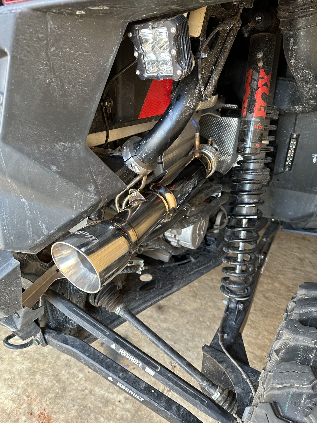 Customer photo review of Turbo RZR Desert Series 3" Full Stainless Exhaust System. Fits XPT, Pro XP , Turbo R & S