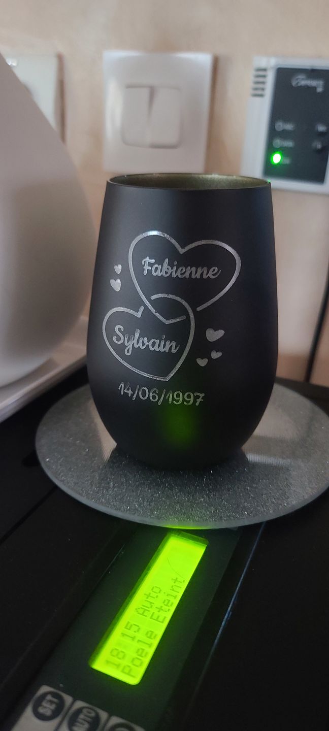Customer photo review of Deux cœurs - Couple-Photophore
