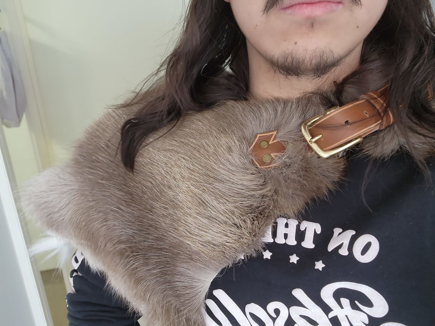 Customer photo review of Reindeer Hide Mantle