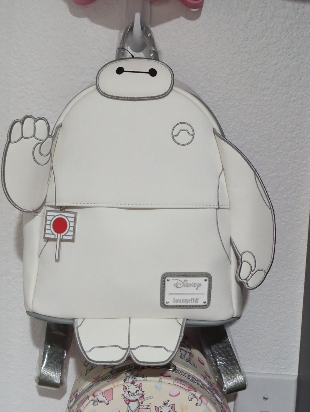 Customer photo review of 707 Street Exclusive - Loungefly Disney Glow in the Dark Talking Baymax Mini Backpack - December Preorder