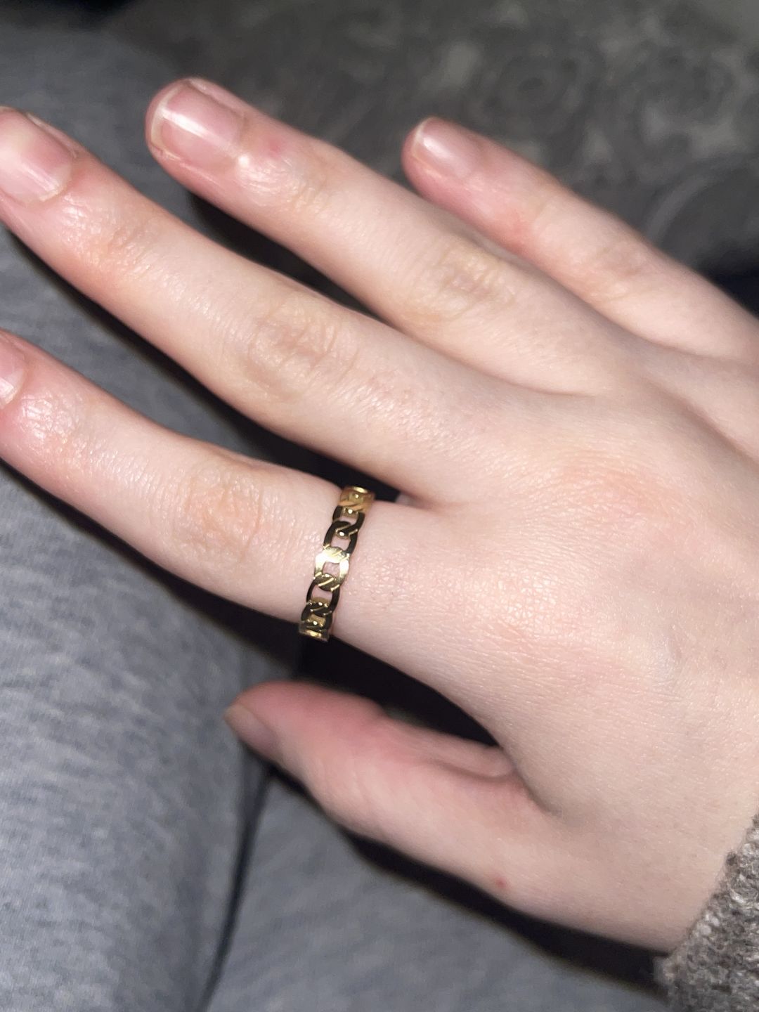 Customer photo review of Chain Ring | 18K vergoldet