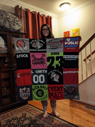 T-shirt quilt featuring unknown team by Jordan from MD