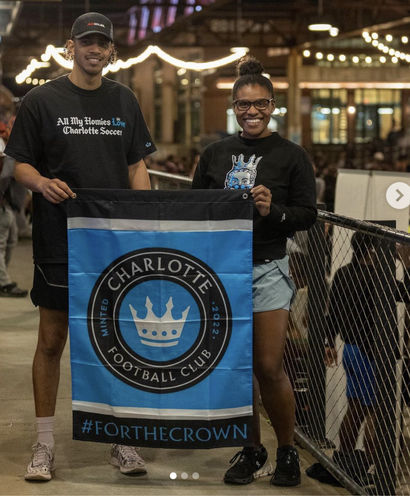 Customer photo review of Glory Days Apparel - All My Homies Love Charlotte Soccer T-Shirt