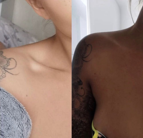 Customer photo review of Ultimate Tan Bundle