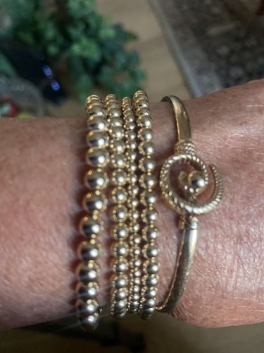 Customer photo review of juno bracelet double stack (3+4mm)