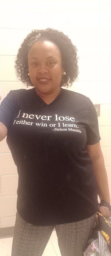 Customer photo review of I Never Lose -Nelson Mandela
