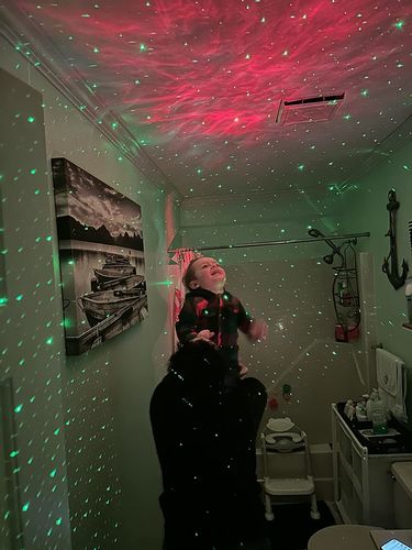 Customer photo review of Astronaut Galaxy Projector