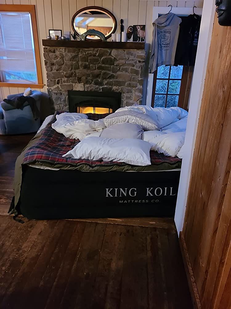 Customer photo review of King Koil Luxury Air Mattress with High Speed Built-in Pump
