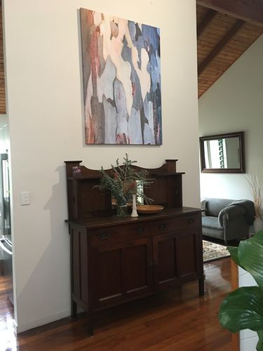 Customer photo review of Bark In Blue Tones - Natural Eucalyptus Inspired Bark Photographic Print on Paper Or Canvas