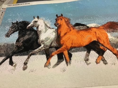 Customer photo review of Three Horses in Winter