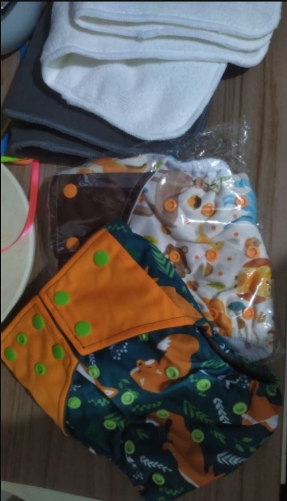 Customer photo review of Couches lavables - Lot de 4 - Taille unique