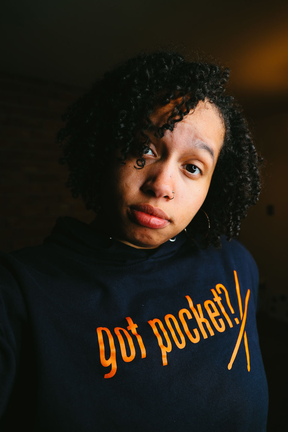 Customer photo review of Elite Drum Hoodie (Navy/Orange)
