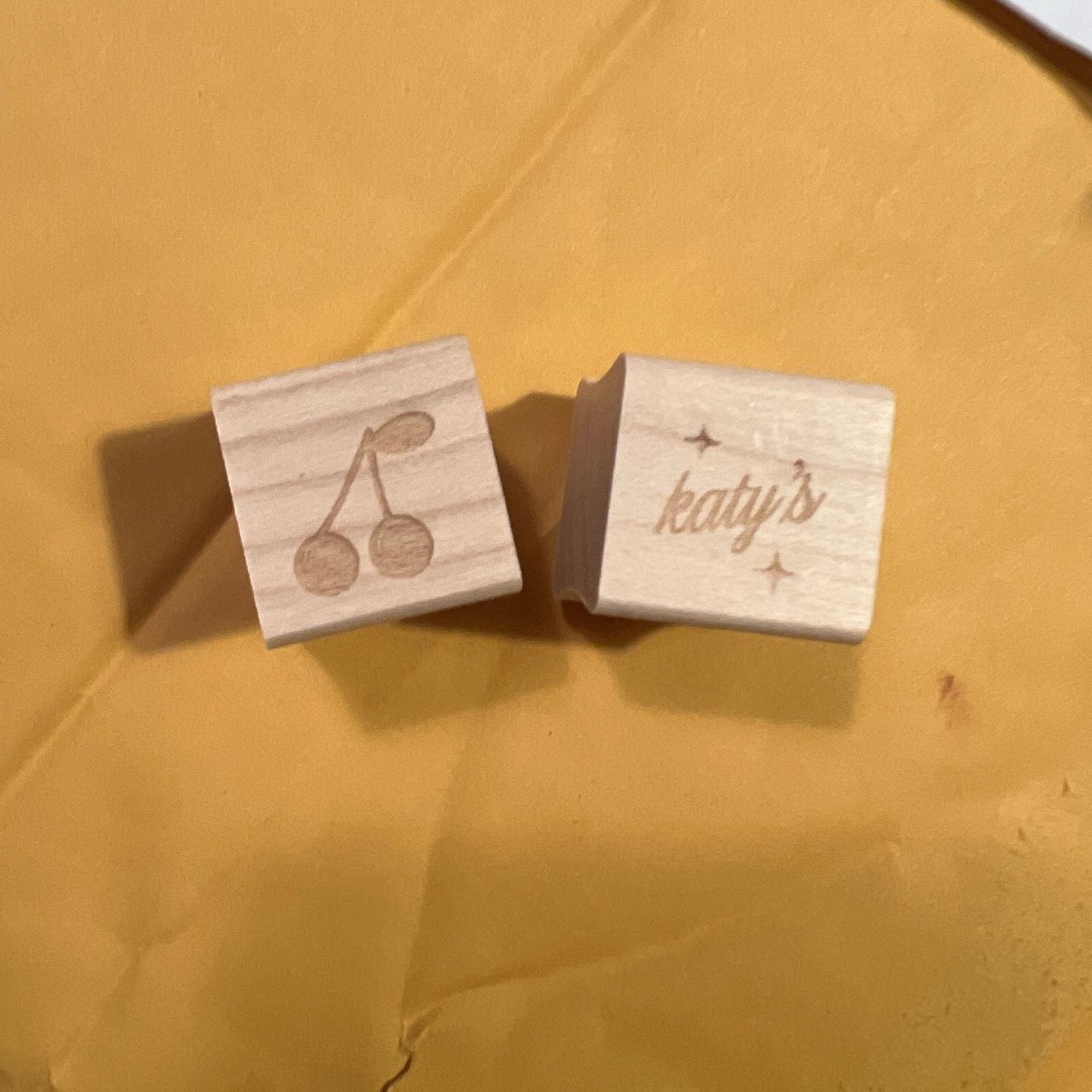Customer photo review of Small Wood Stamp