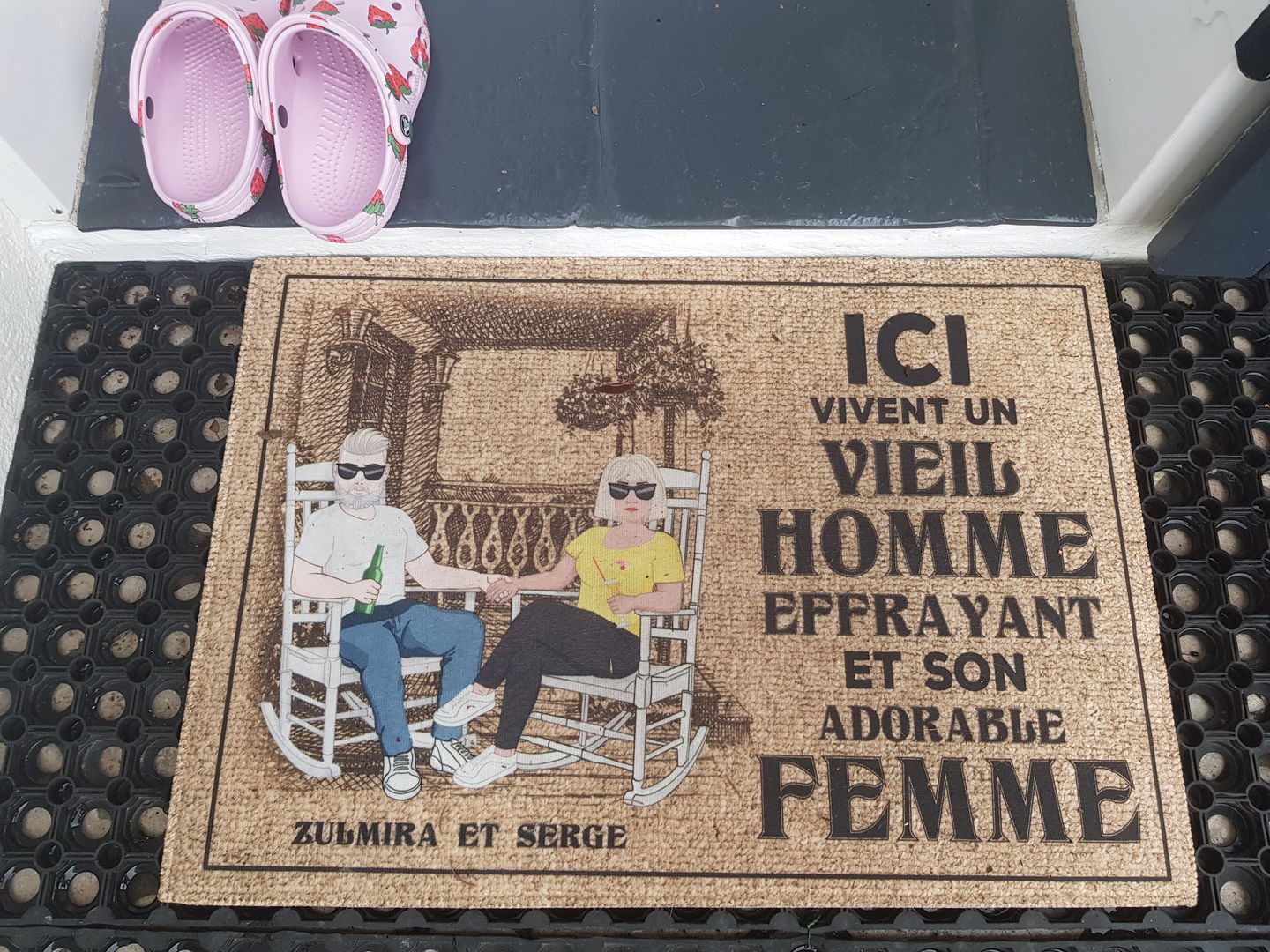 Customer photo review of Bienvenue  - Couples-Paillasson