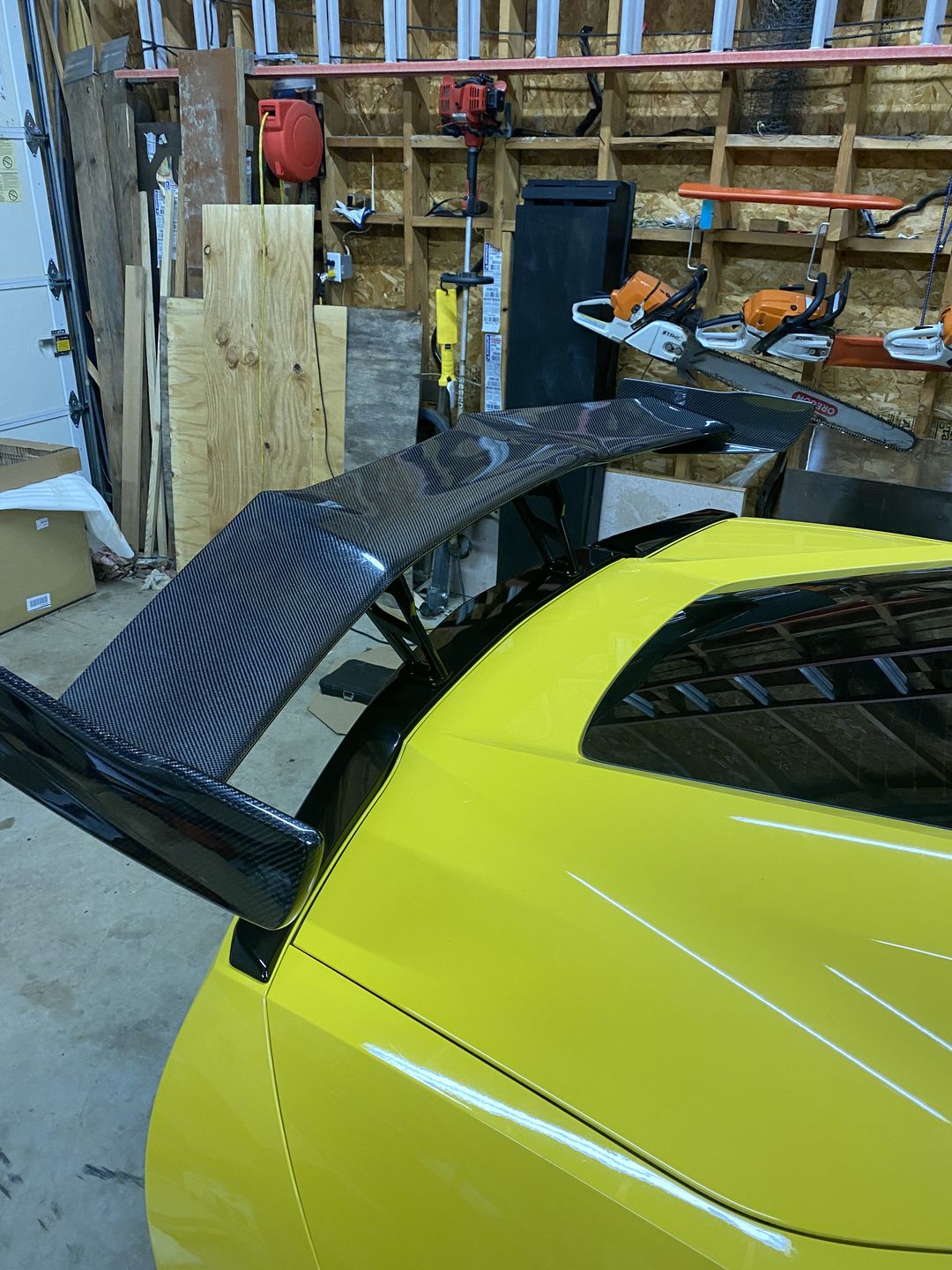 Customer photo review of Corvette C7 ZR1 ZTK Conversion Rear Spoiler High Wing