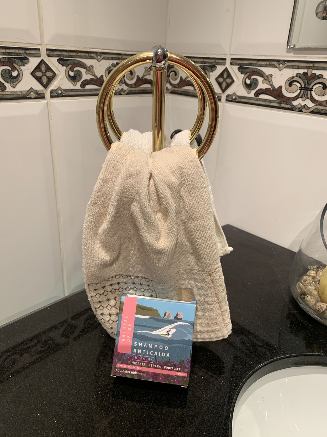Customer photo review of Shampoo anticaída en barra