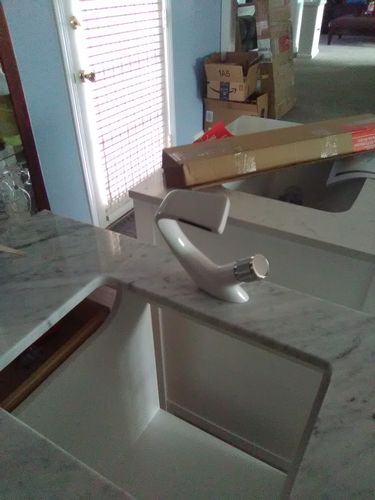 Customer photo review of Adam Bathroom Sink Faucet Mixer Crane Deck Mounted Single Hole