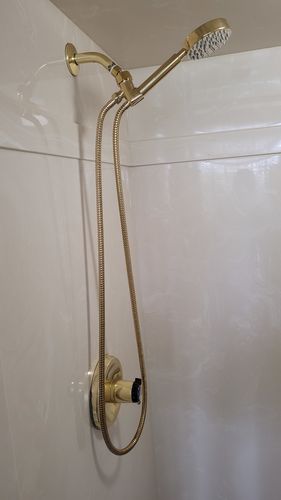 Customer photo review of 1-Spray Handheld Shower Head Set
