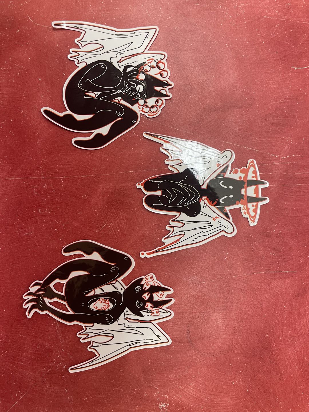 Customer photo review of Gore Angel Stickers