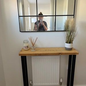 Customer photo review of Rustic Console Table 76cm High, 25cm Depth, Lengths 50cm to 100cm