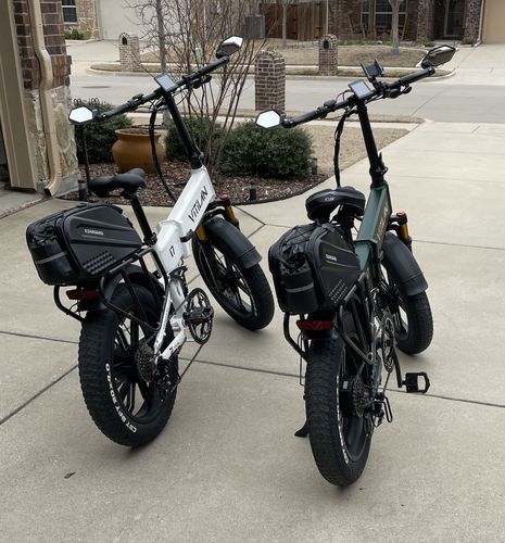 Customer photo review of I7 Pro Folding Full Suspension Electric Bike