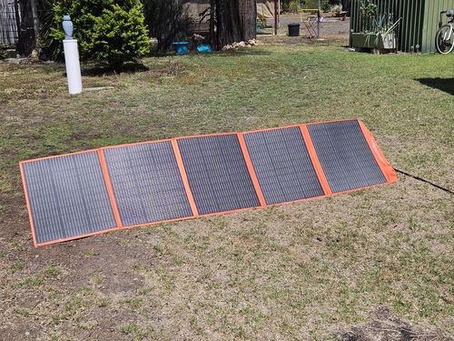 Customer photo review of 300W Solar Blanket Kit with Raptor Skin