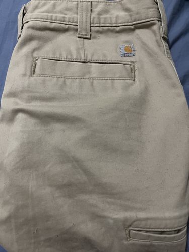 Customer photo review of Vintage Carhartt Carpenter Workwear Pants Size 34x31
