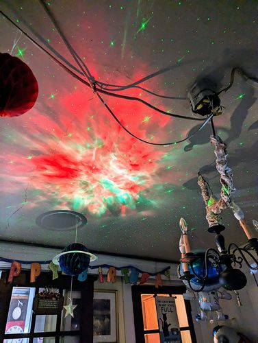 Customer photo review of Astronaut Galaxy Projector