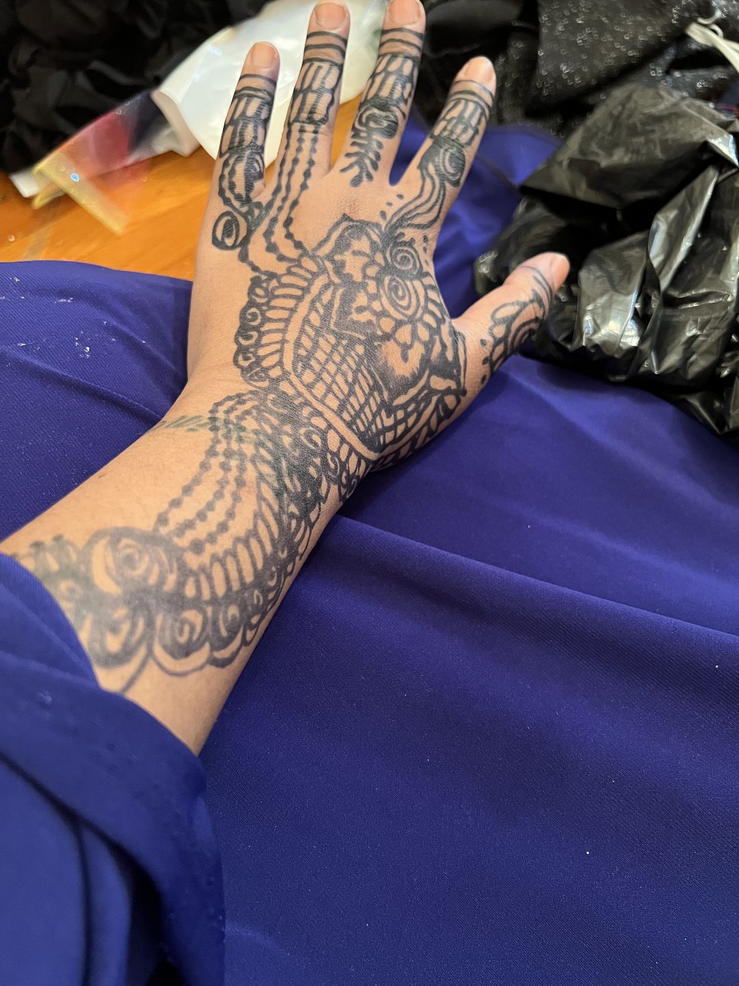 Customer photo review of 1 oz. Jagua tattoo gel combo kit