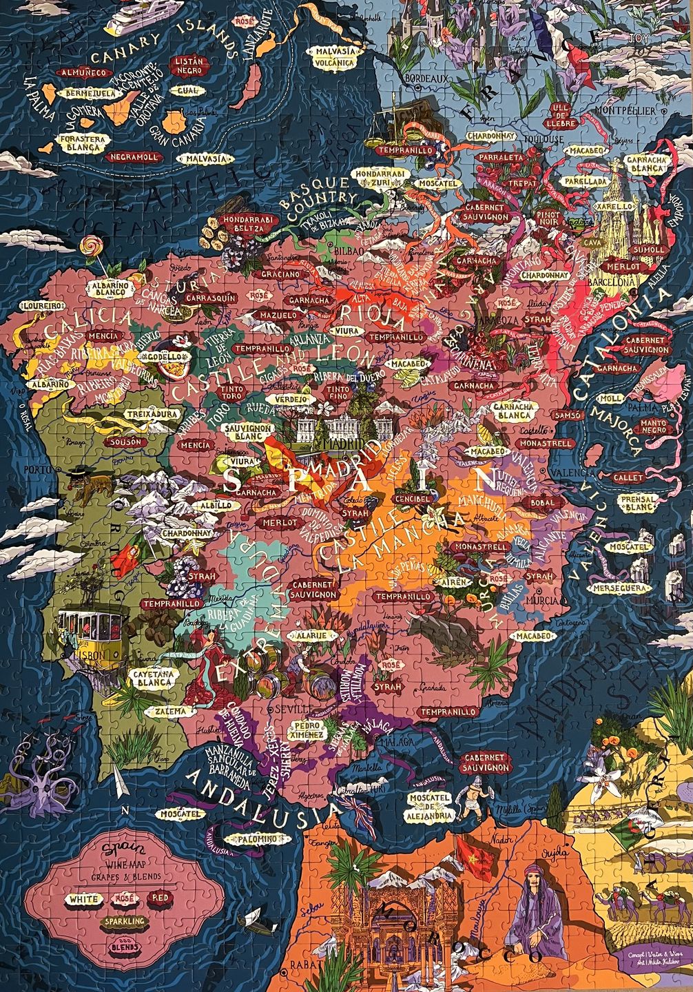 Customer photo review of Wine Puzzle - Spain