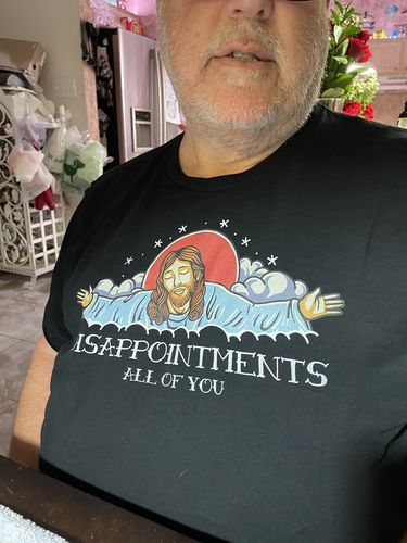 Customer photo review of Premium Disappointments All Of You Old School T-shirt