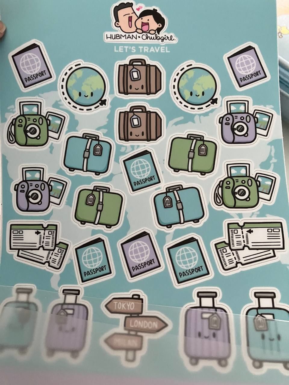 Customer photo review of Vacation Days Planner Stickers