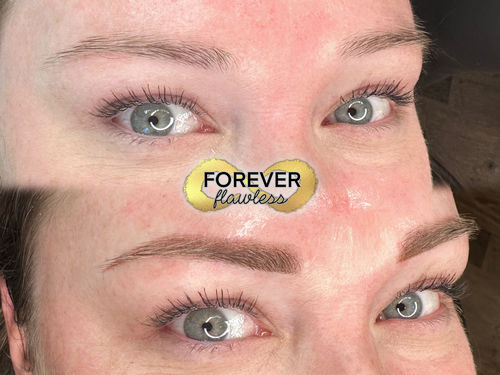 Customer photo review of MONICA IVANI® SIGNATURE SERIES EYEBROW PIGMENTS