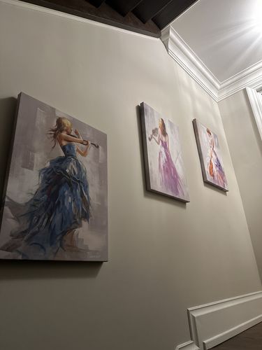 Customer photo review of 'Music Soul' Framed Canvas (28" x 19.5") Set of 3