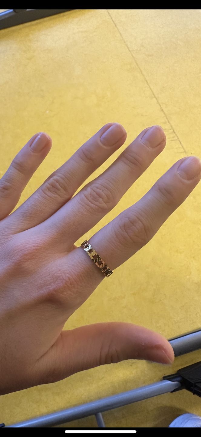 Customer photo review of Chain Ring | 18K vergoldet