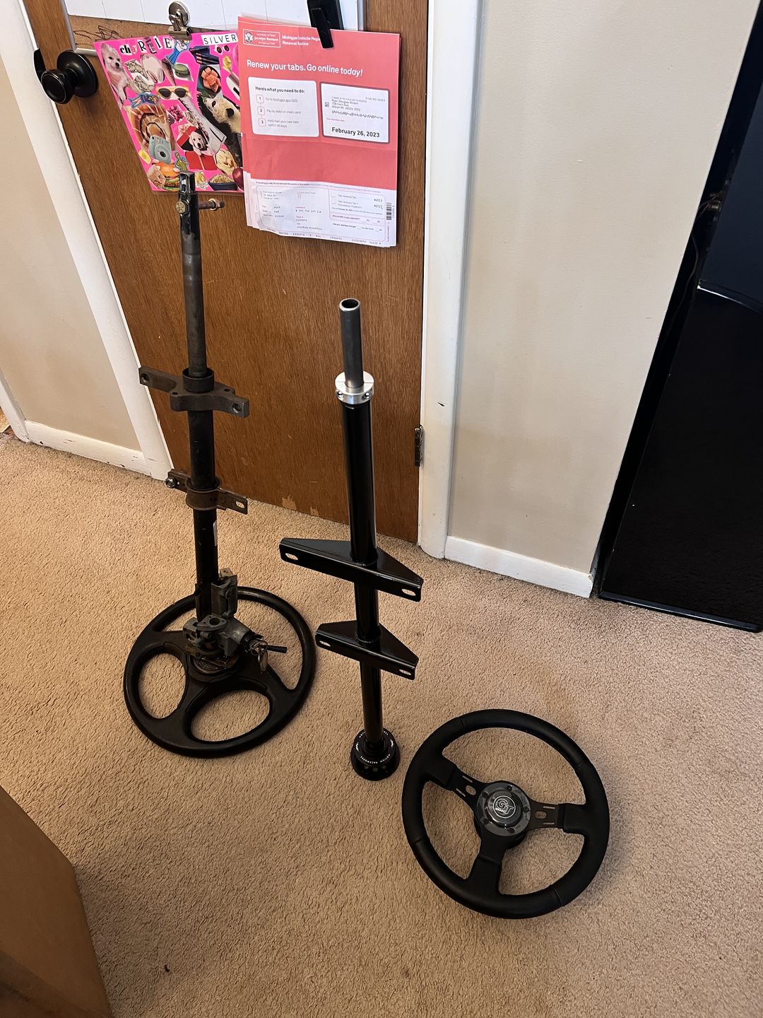Customer photo review of Motion Raceworks 79-93 Ford Fox Body Mustang Chromoly Lightweight Steering Column 15-100