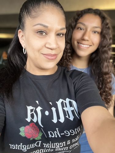 Customer photo review of Mija Chingona  T-Shirt