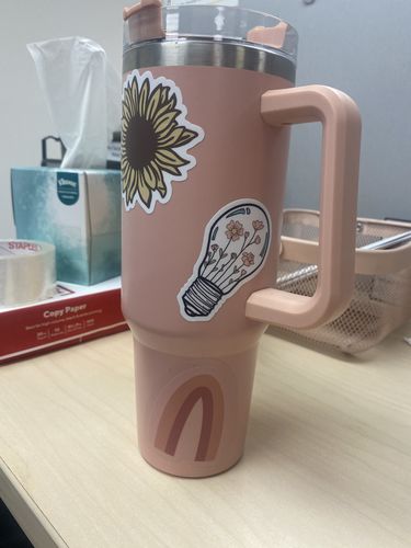 Customer photo review of Light Pink BMC 40oz Tumbler