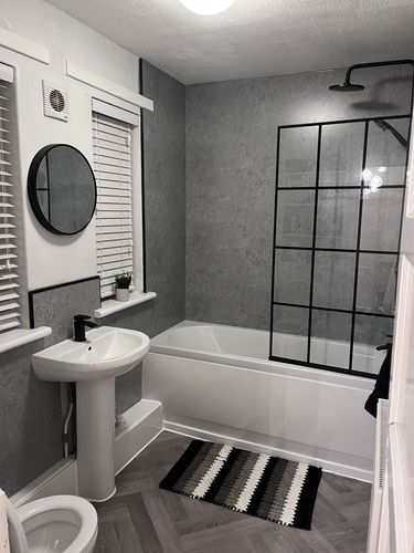 Customer photo review of Alpha Lunar 1700 Complete Shower Bathroom Suite