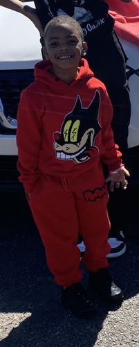 Customer photo review of Anti Social Sky RAW Drip Sky Chenille Hoodie and Jogger Set