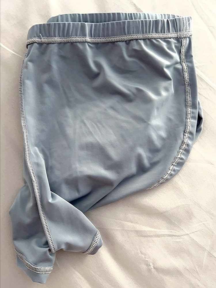 Customer photo review of Men's Sexy Split Side Trunks