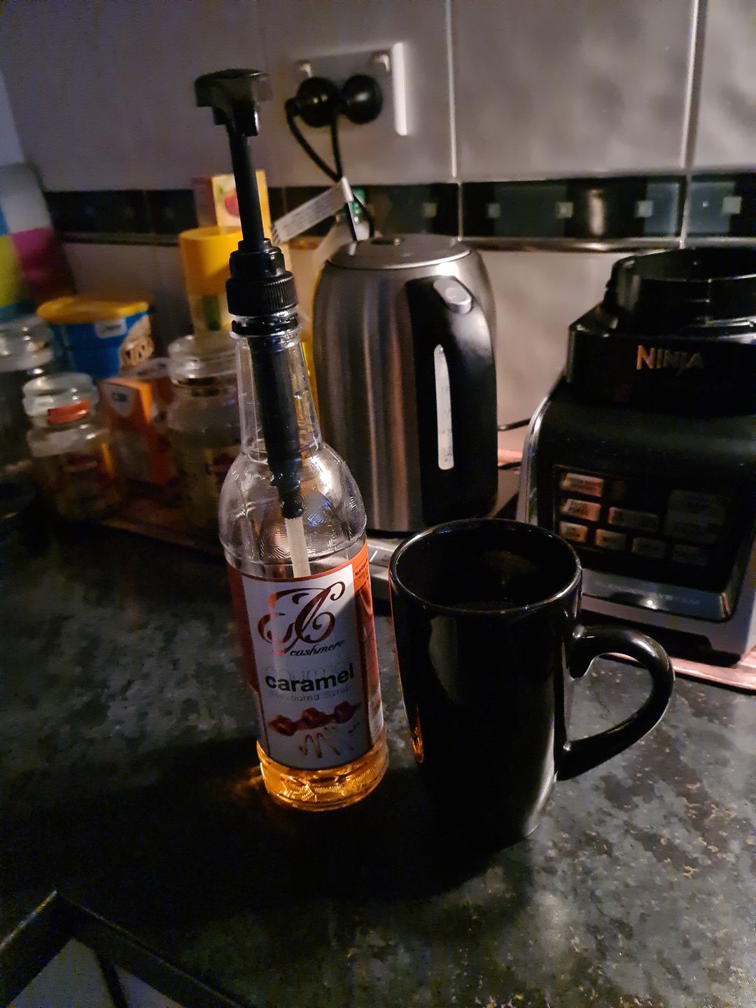 Customer photo review of Caramel Coffee Syrup
