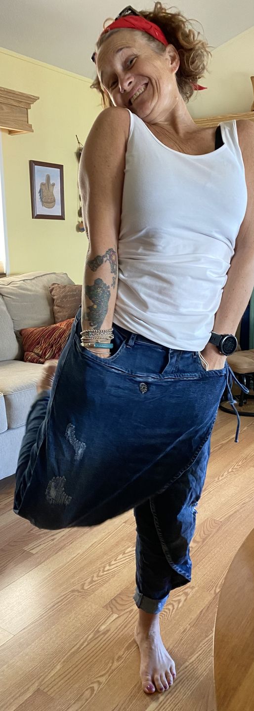 Customer photo review of BOSTON WRAP JEANS